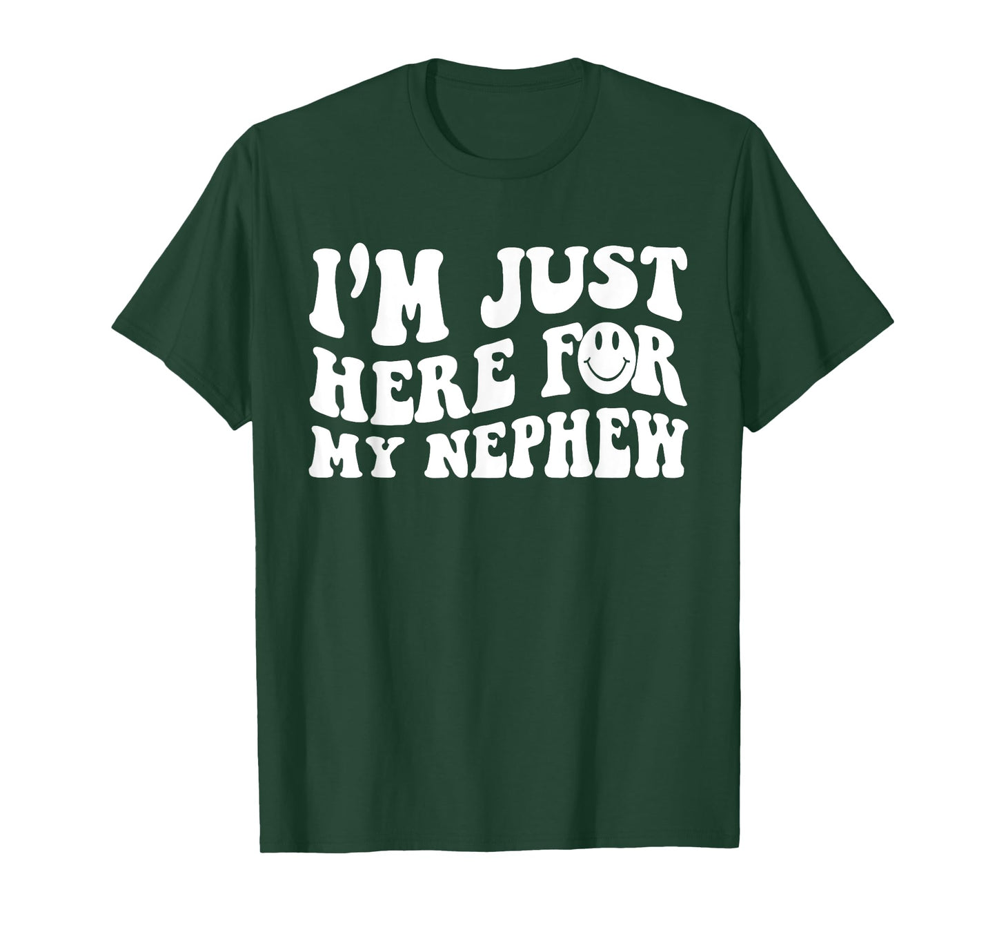 Funny Face I'm Just Here For My Nephew, Cute Aunt Gift Women T-Shirt