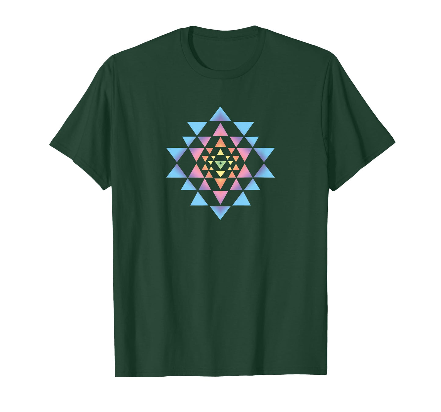 Shri Yantra Buddhism Meditation Heart Chakra Yoga Om Buddha T-Shirt