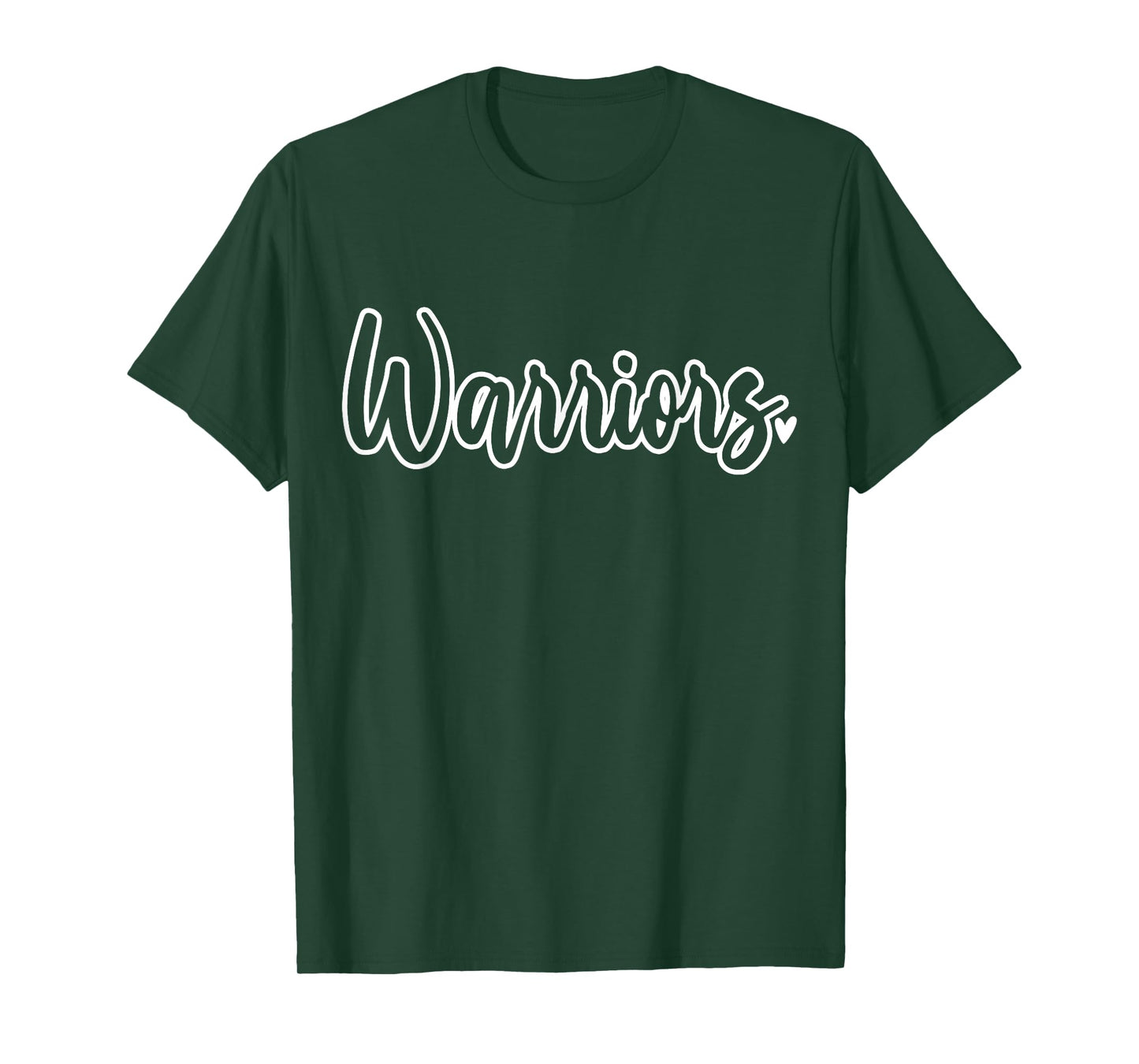 Warriors School Sports Fan Team T-Shirt