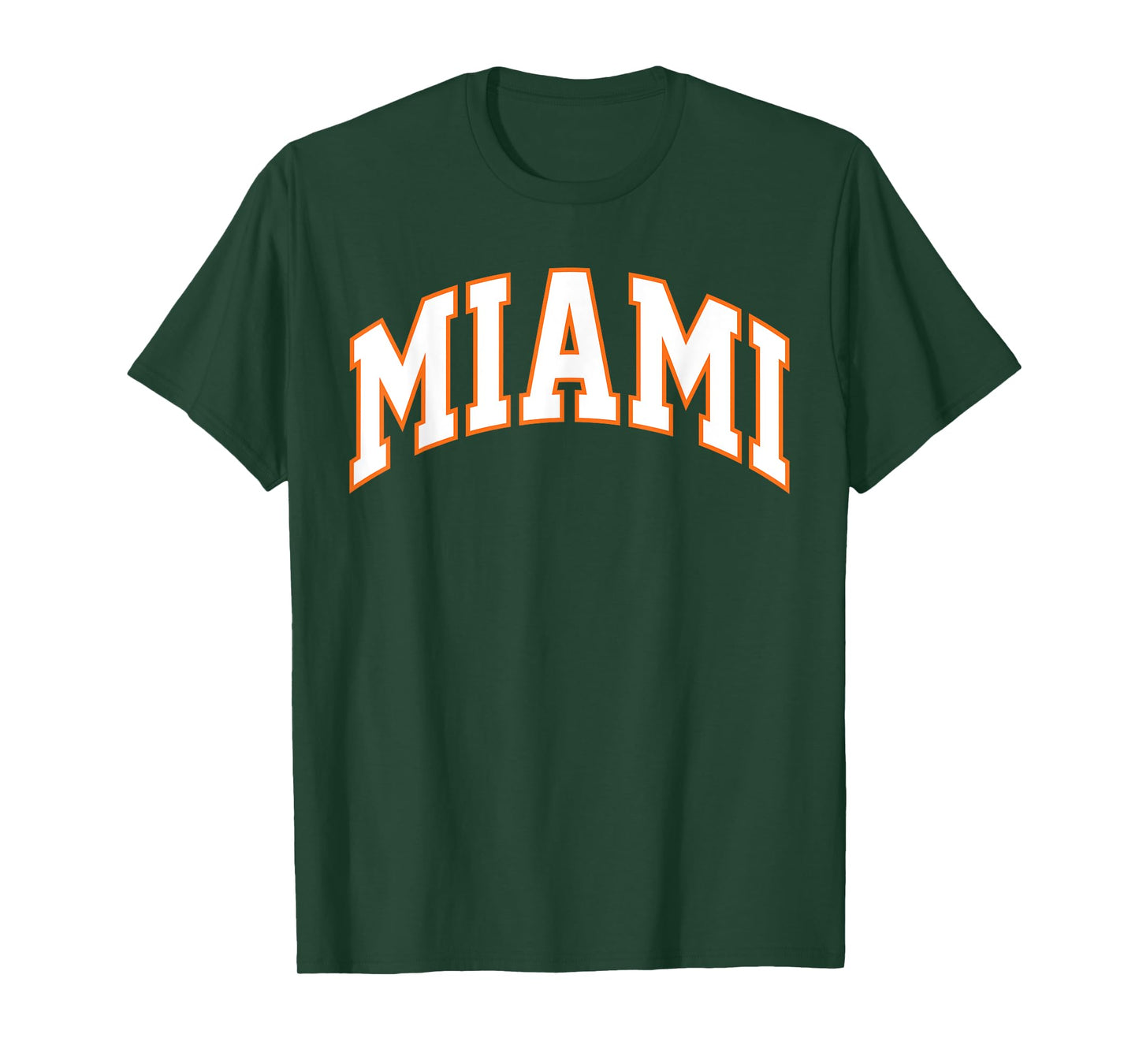 Retro Miami Men Miami Women Vintage Classic Orange Green FL T-Shirt