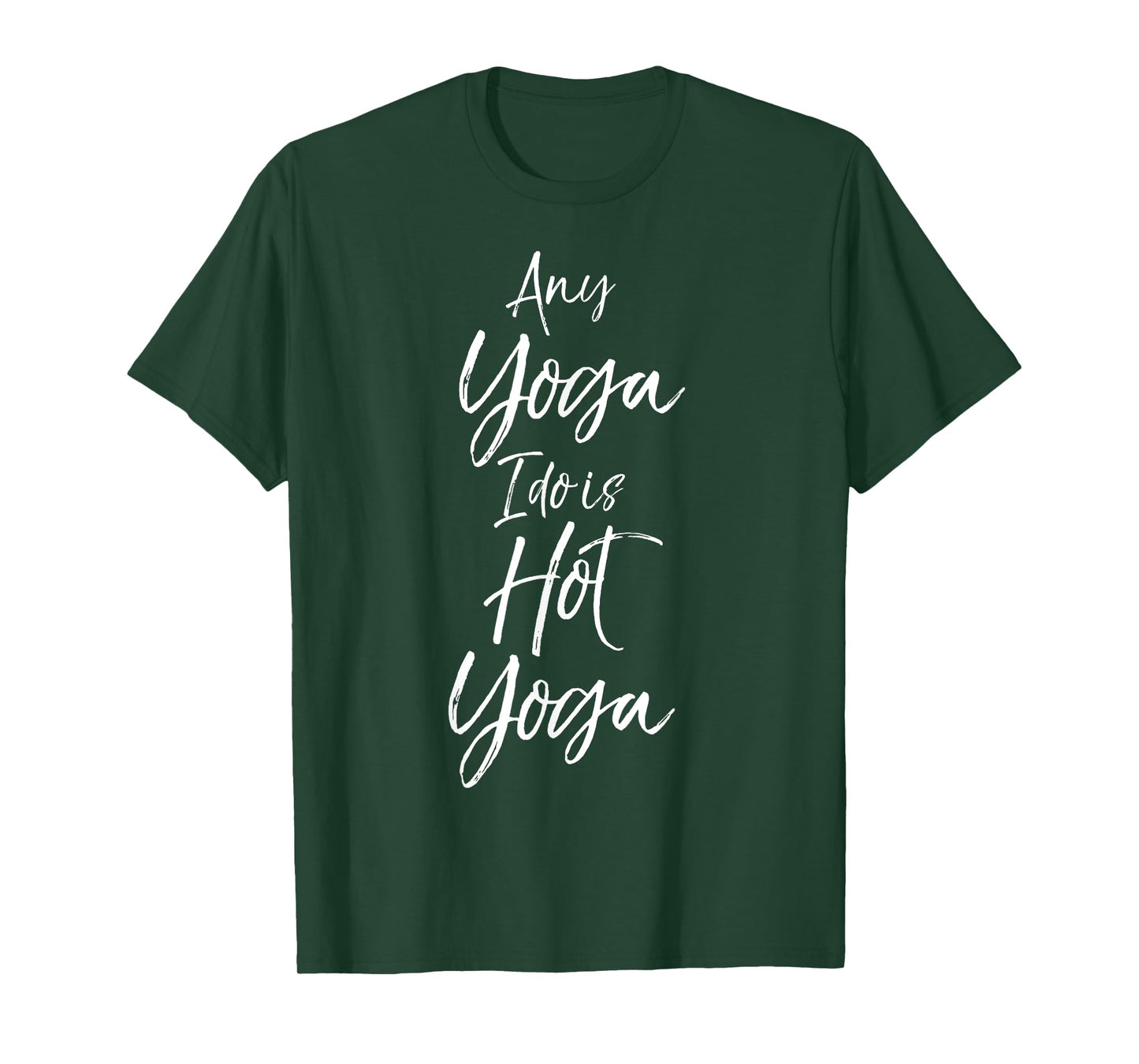 Yoga Workouts Fitness Design Studio Women's Hot Yoga Quote T-Shirt - Black, Small