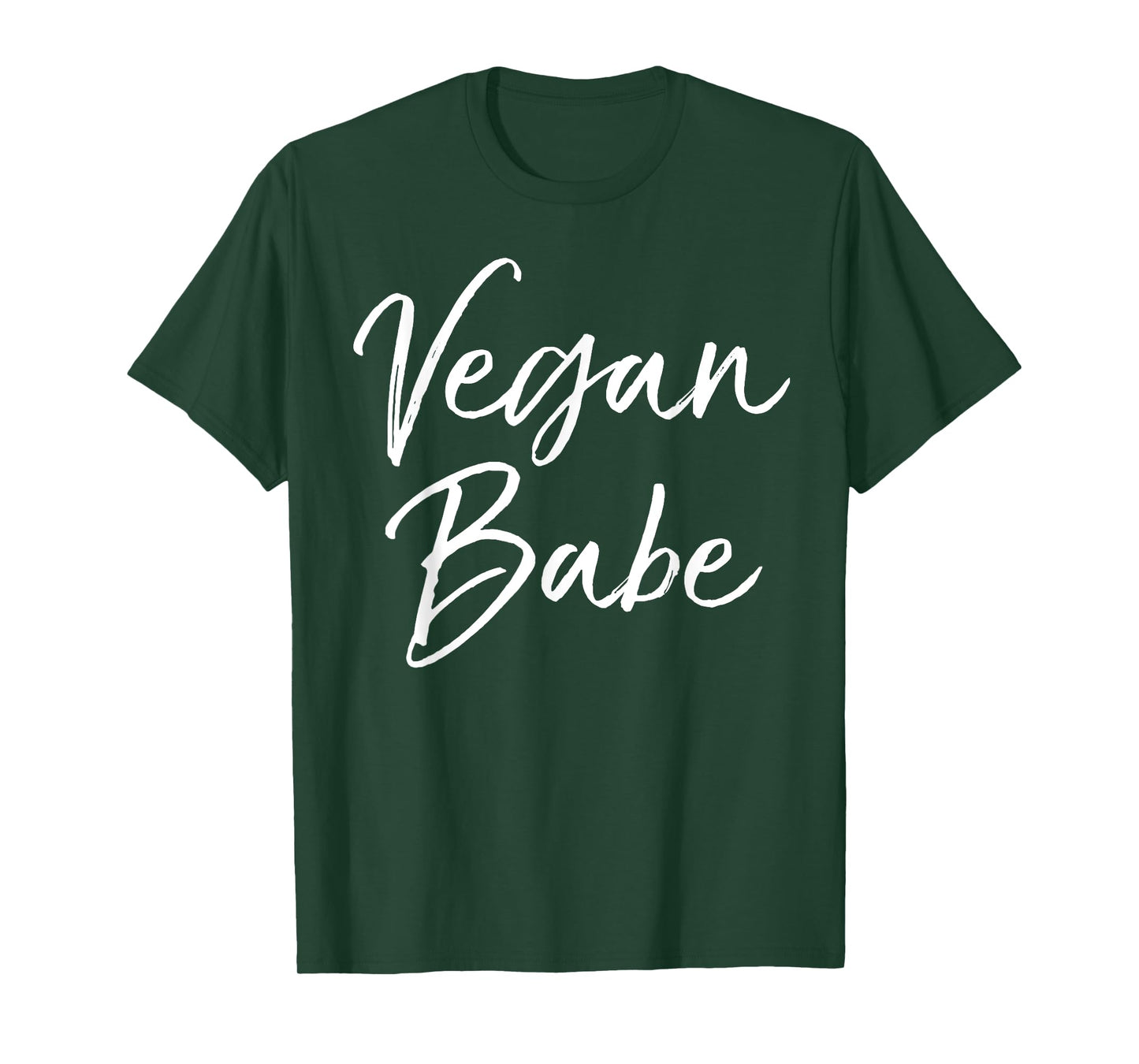 Vegan Babe Shirt Girl Cute Calligraphy Vegan Shirt for Women