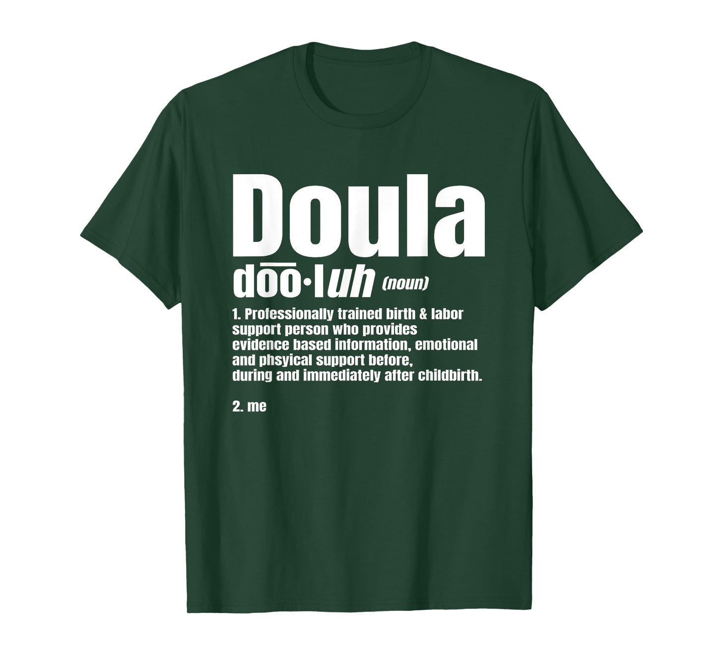 Doula Noun Birth Companion Childbirth Post-Birth Supporter T-Shirt