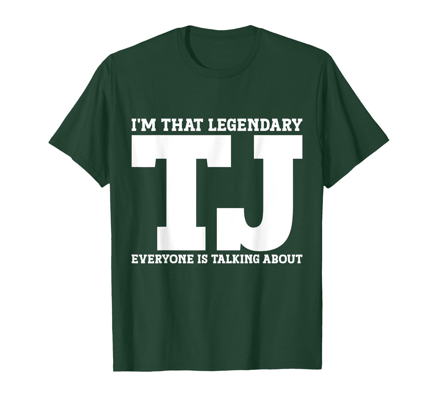 TJ Personal Name First Name Funny TJ T-Shirt