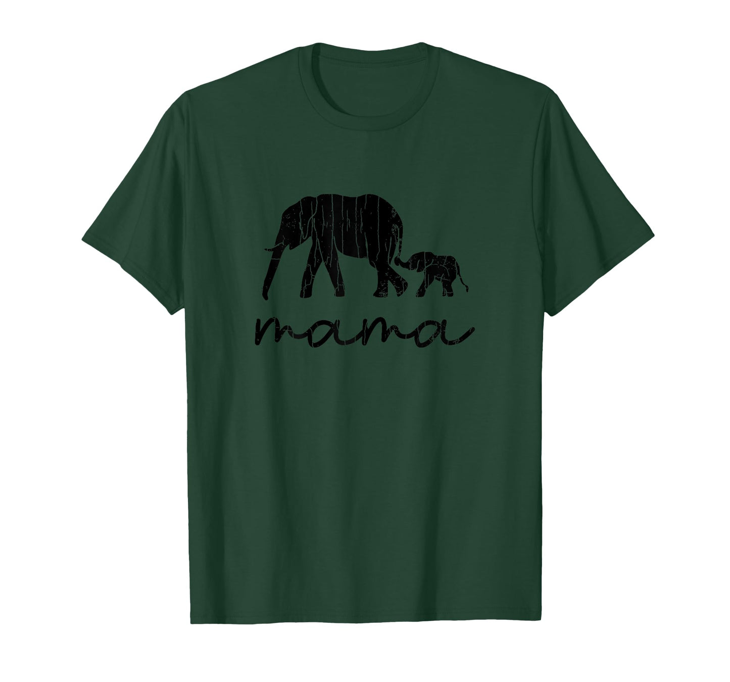 Mama Elephant Funny Elephants Lover Mom Girl Graphic T-Shirt