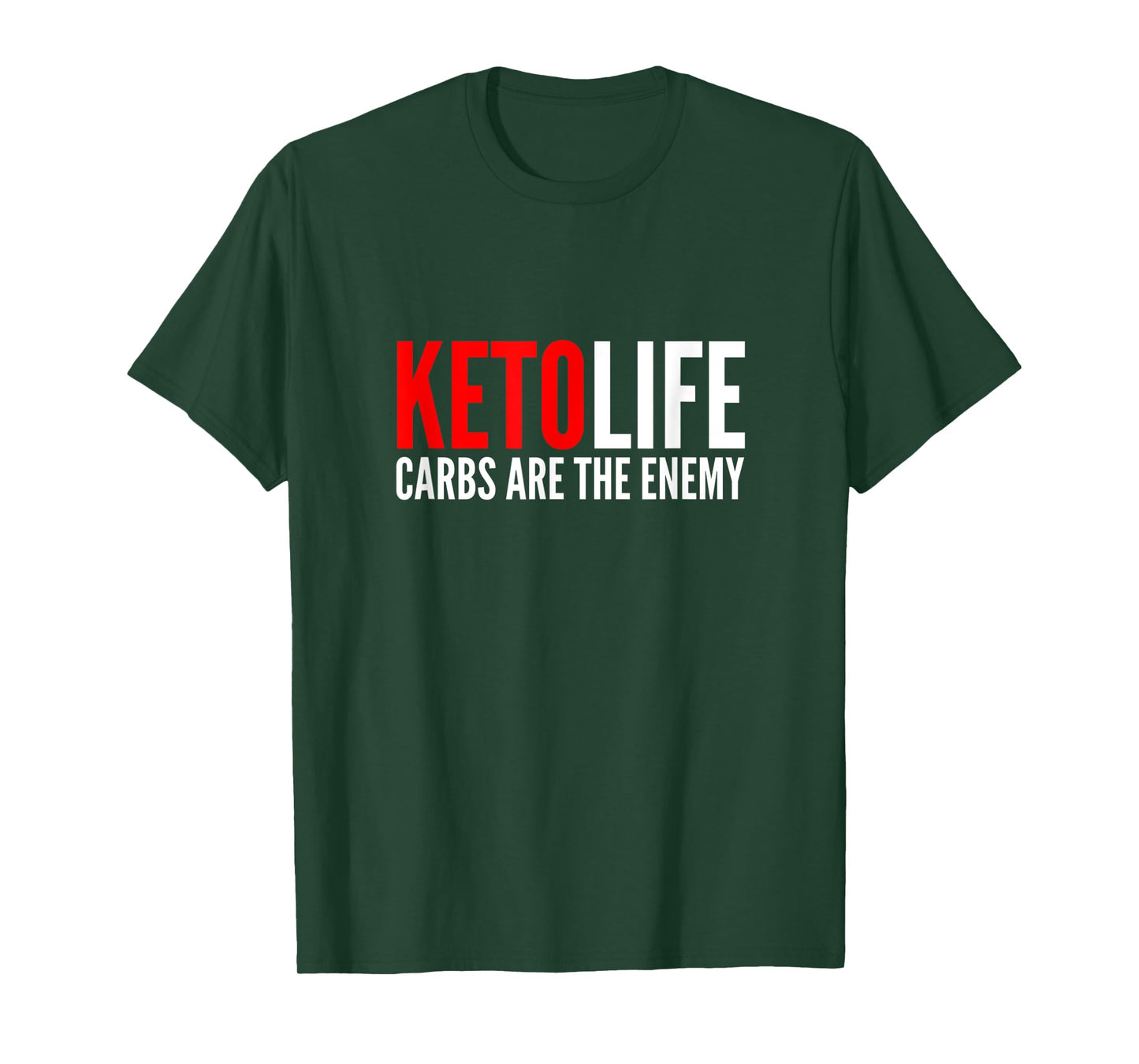 Keto Life | Carbs Are The Enemy | Funny Low Carb Keto Diet T-Shirt