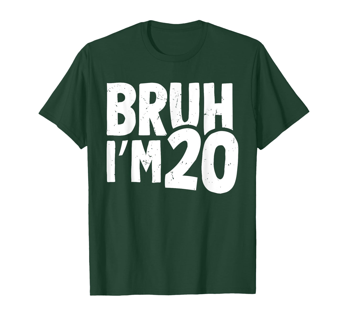 20th Birthday Shirt Boy Bruh I’m 20 Years Old Twenty Bday T-Shirt