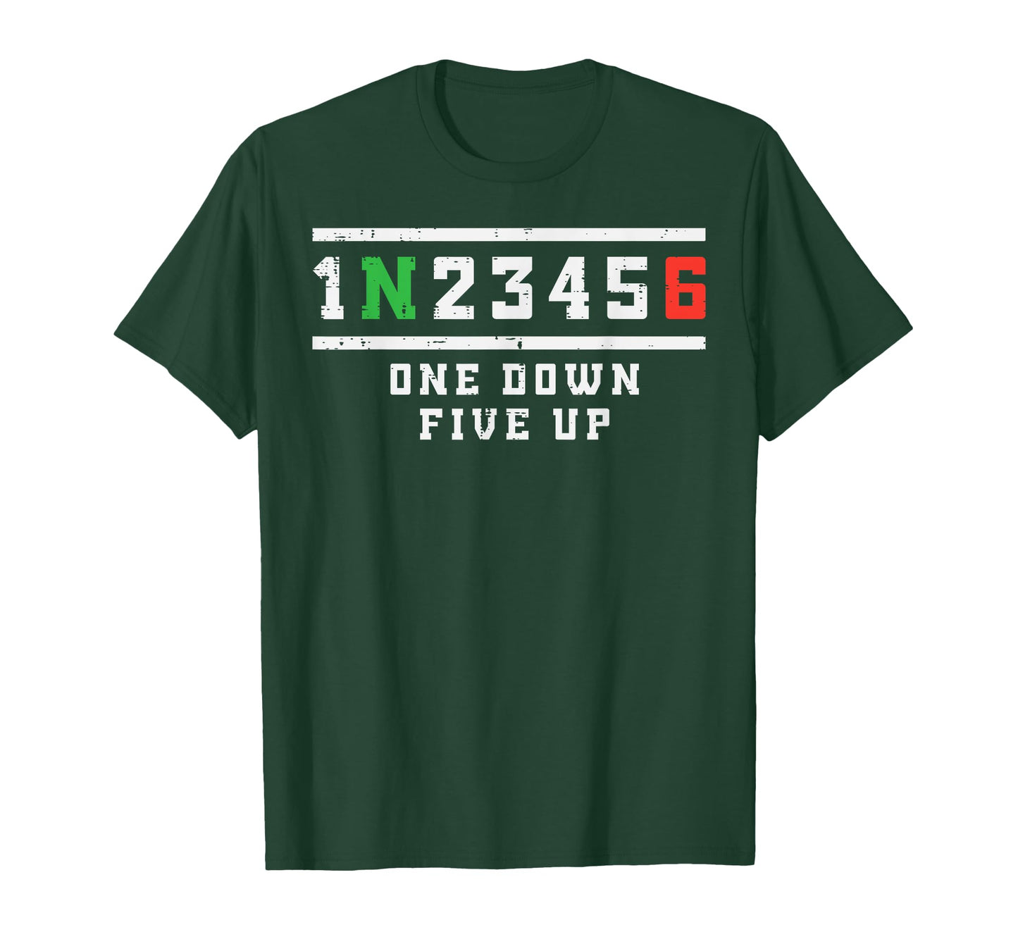 Motorcycle Gear Shift One Down Five Up Biker Men Women Kids T-Shirt