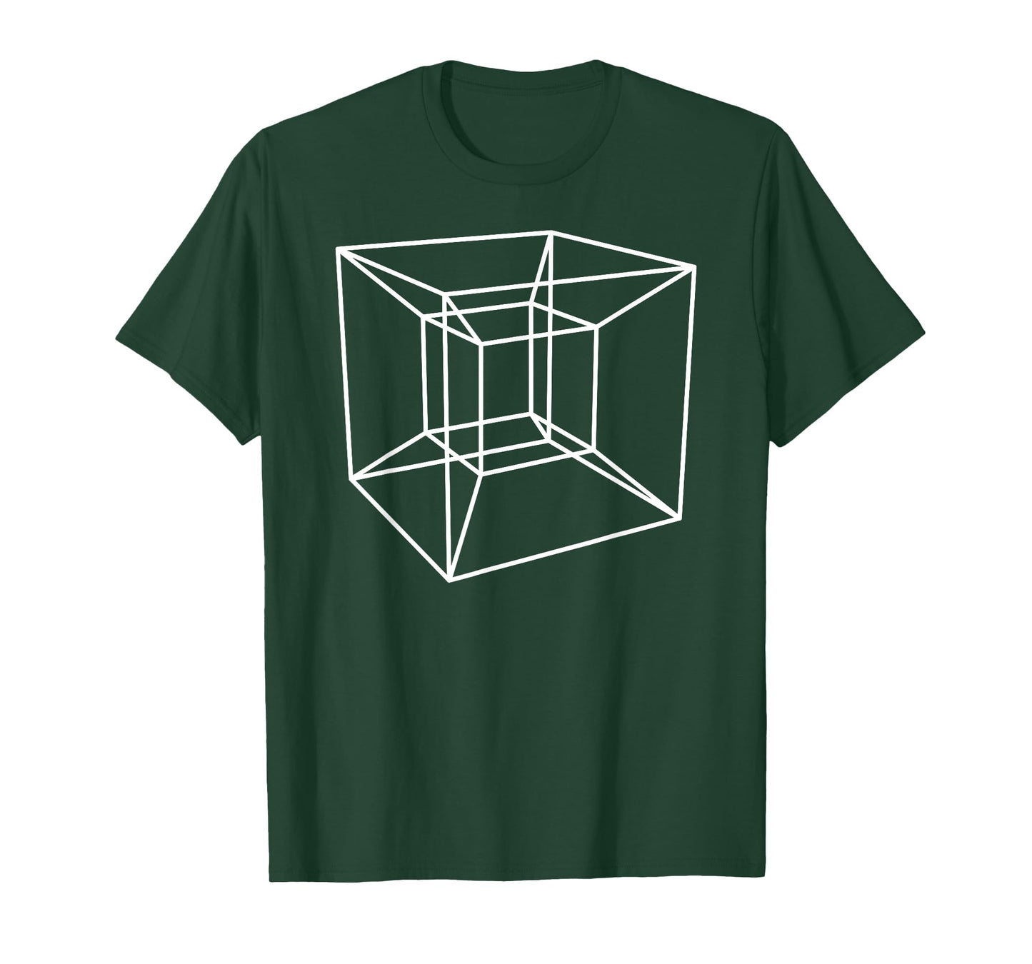 Tesseract Hypercube Sacred Geometry T-Shirt