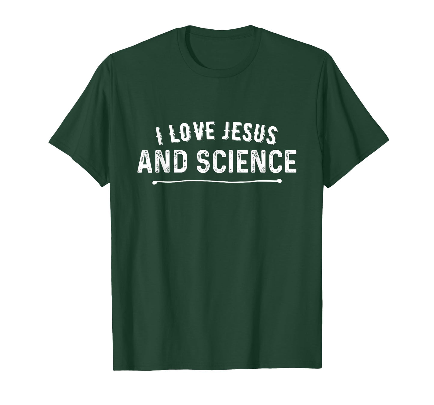 I Love Jesus and Science Christian T-Shirt