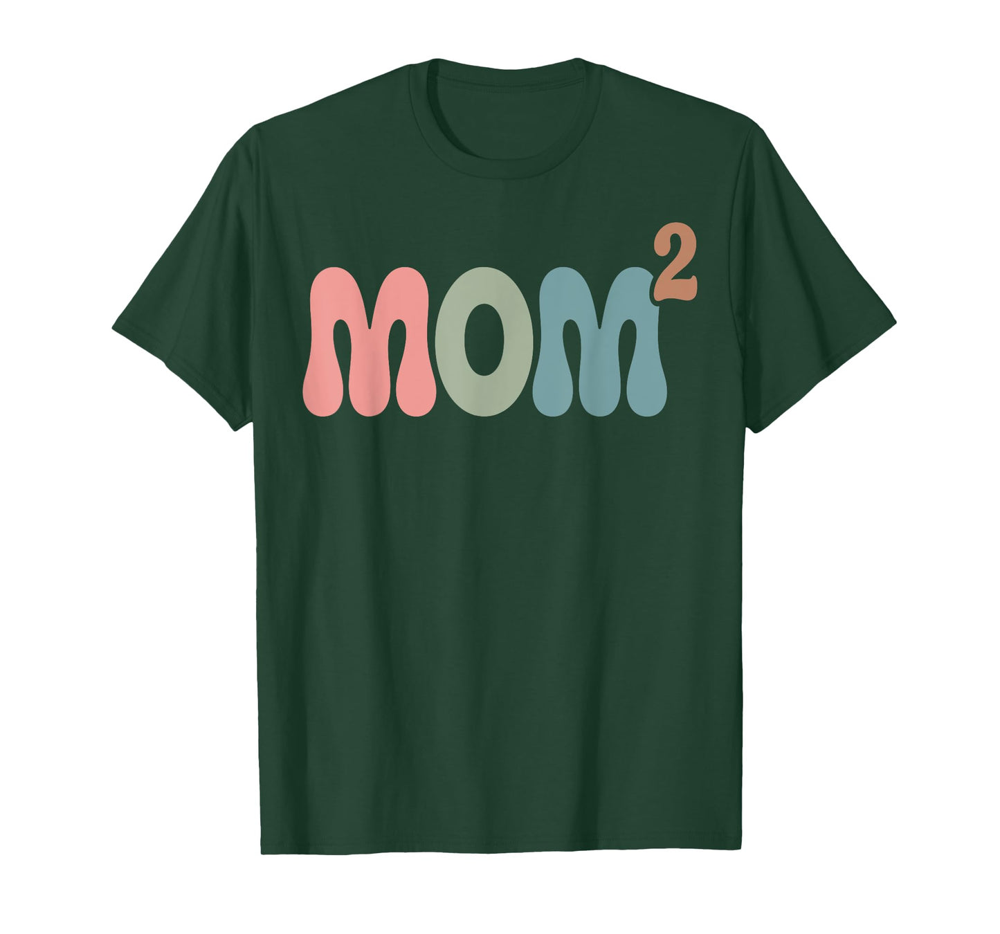 Mom2 Mom Squared Mother of Two Twins Mama Gifts Mothers Day T-Shirt