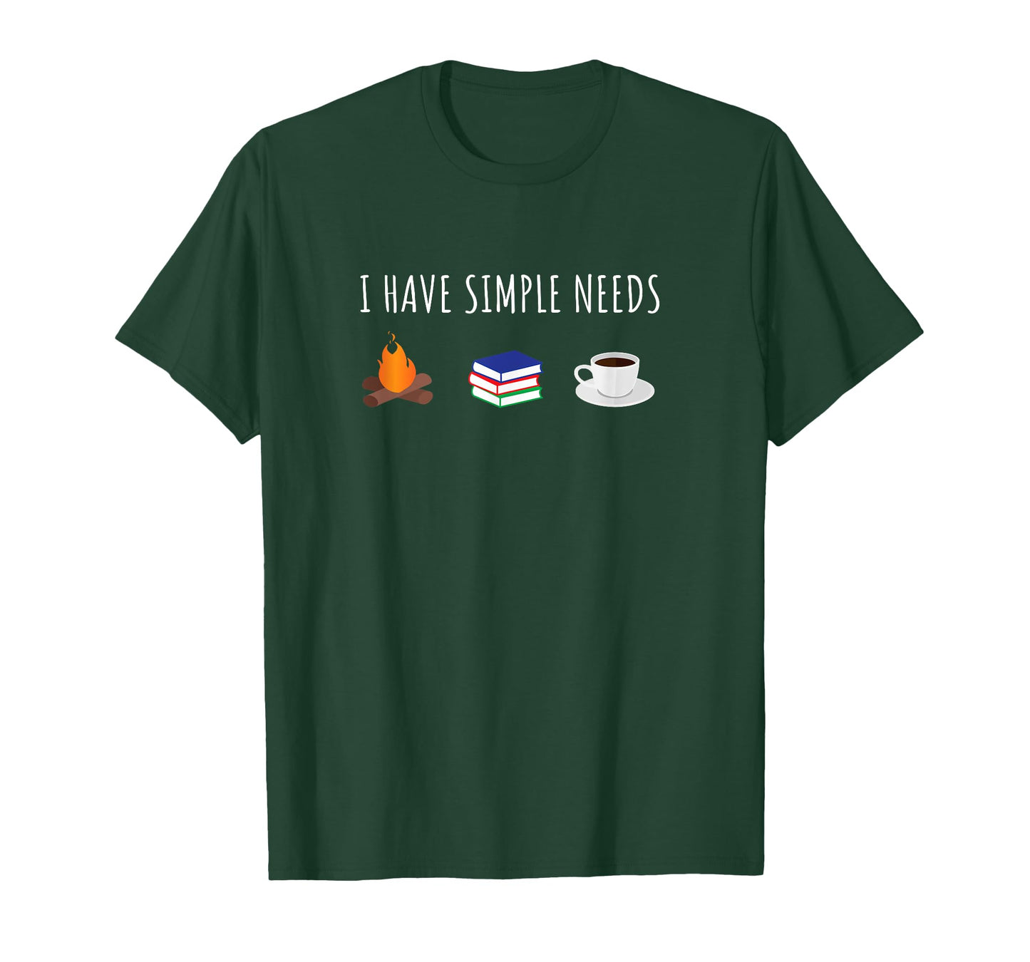 Funny Love Camping Reading Coffee T-Shirt