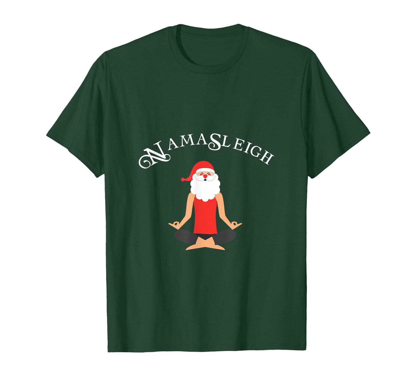 Funny Namasleigh Christmas Shirt | Yoga Xmas Gift T-Shirt T-Shirt