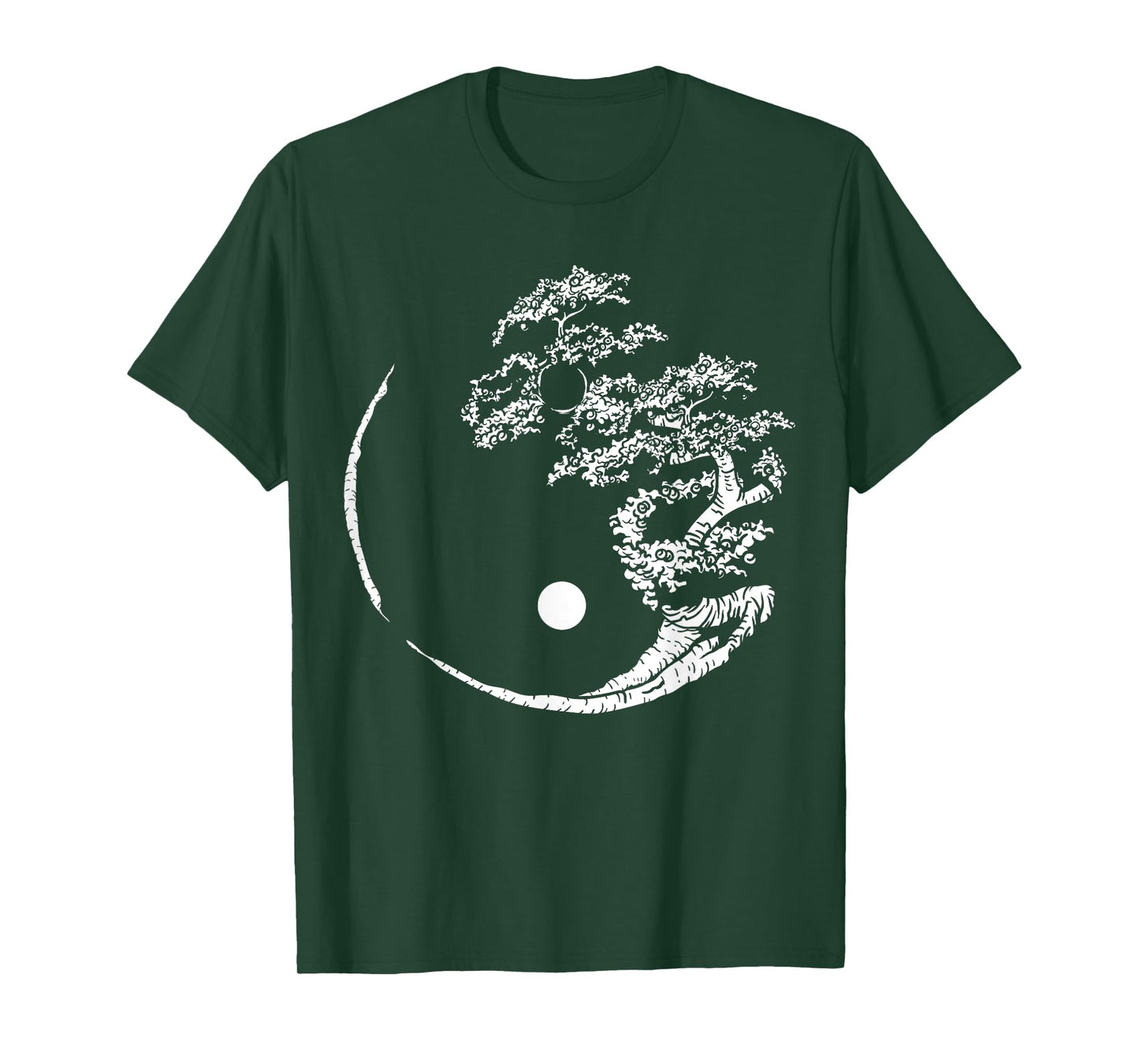 Mandala Yin Yang Bonsai Tree Funny Hippie Gift For Men Women T-Shirt