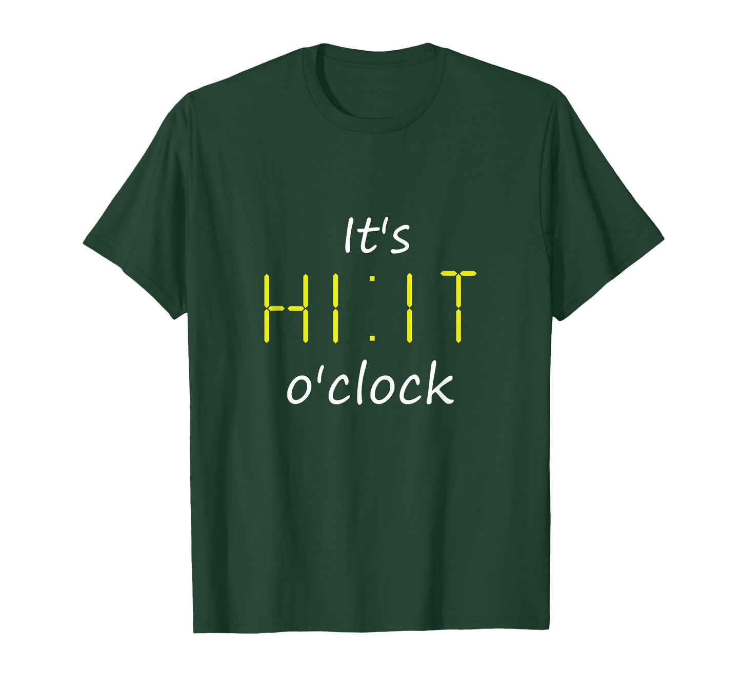It's HIIT o'clock Cardio Workout Enthusiast & Gym Lover HIIT T-Shirt