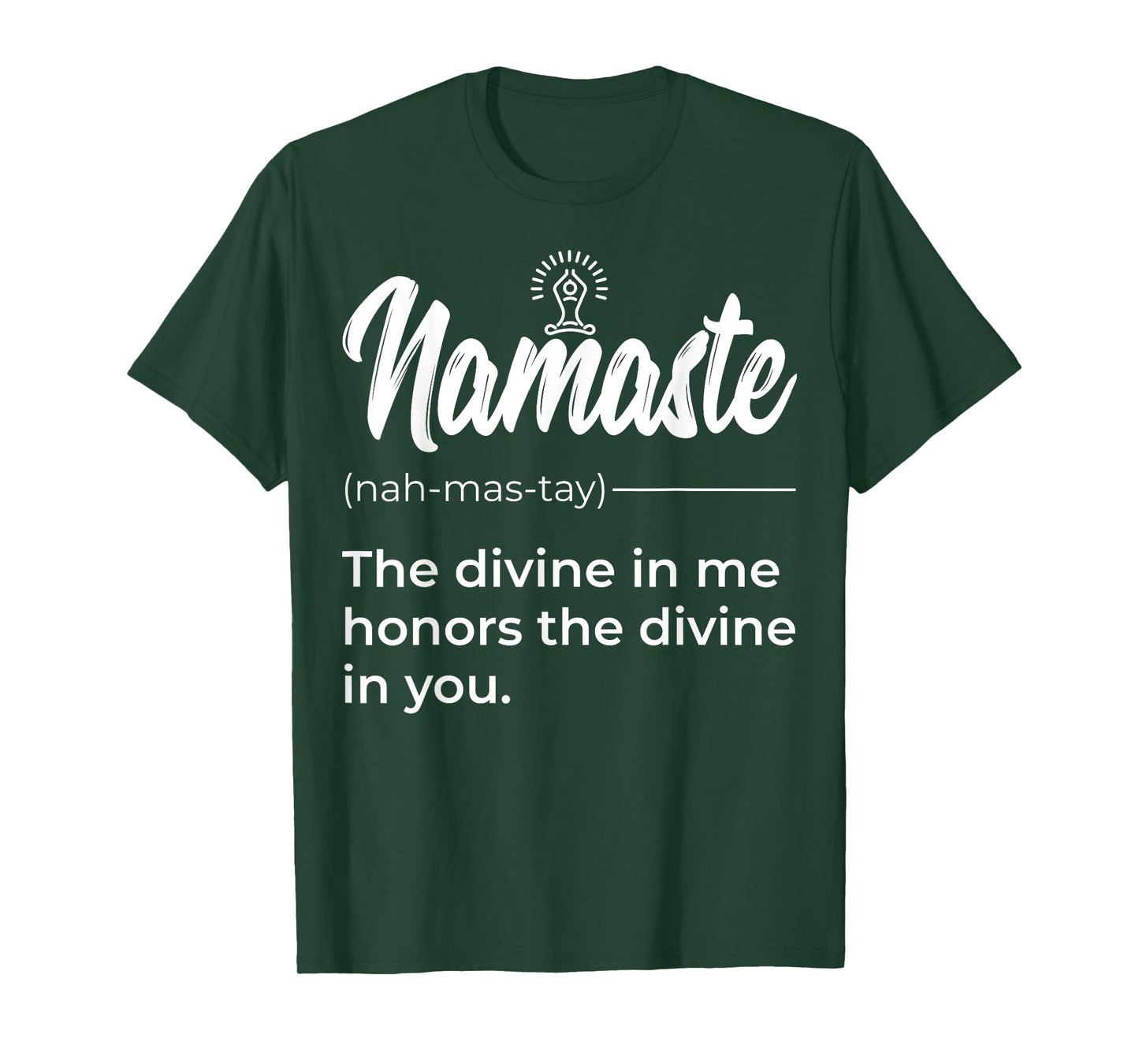 Namaste Buddha Lotus Definition Quotes Yoga Lover T-Shirt