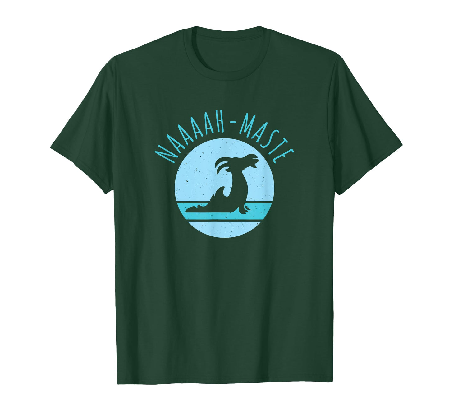 Funny Naaaah-maste Goat Yoga Namaste T-Shirt, Small, Black