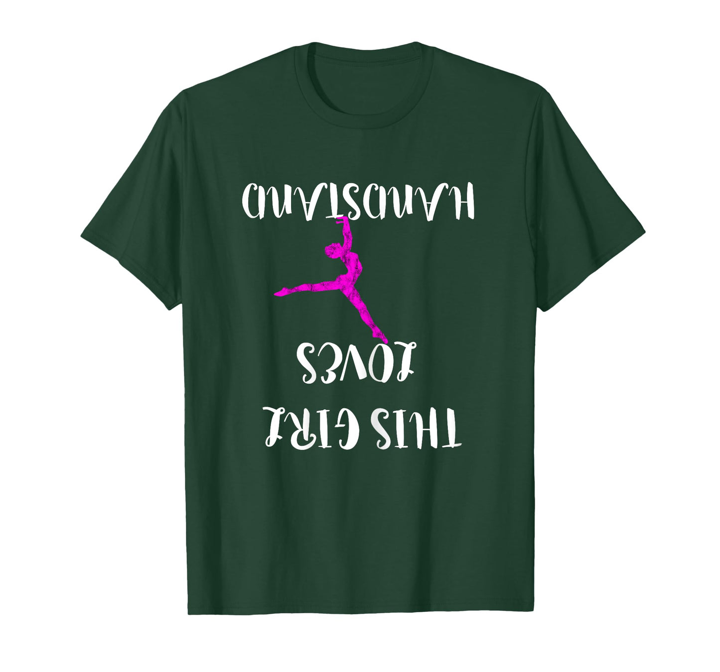 This Girl Loves Handstand Gymnast Hanging Upside Down T-Shirt