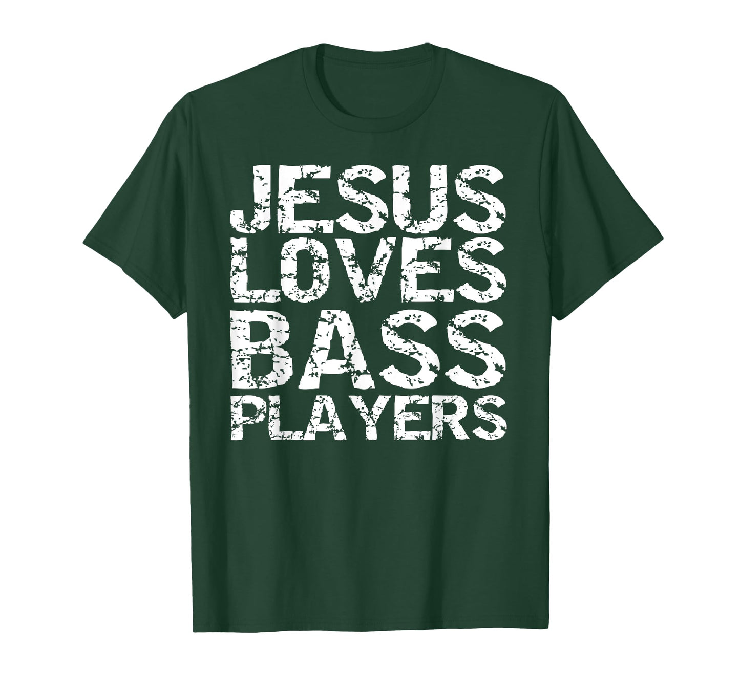 Jesus Loves Bass Players Shirt for Men Guitarist Gift Guitar T-Shirt