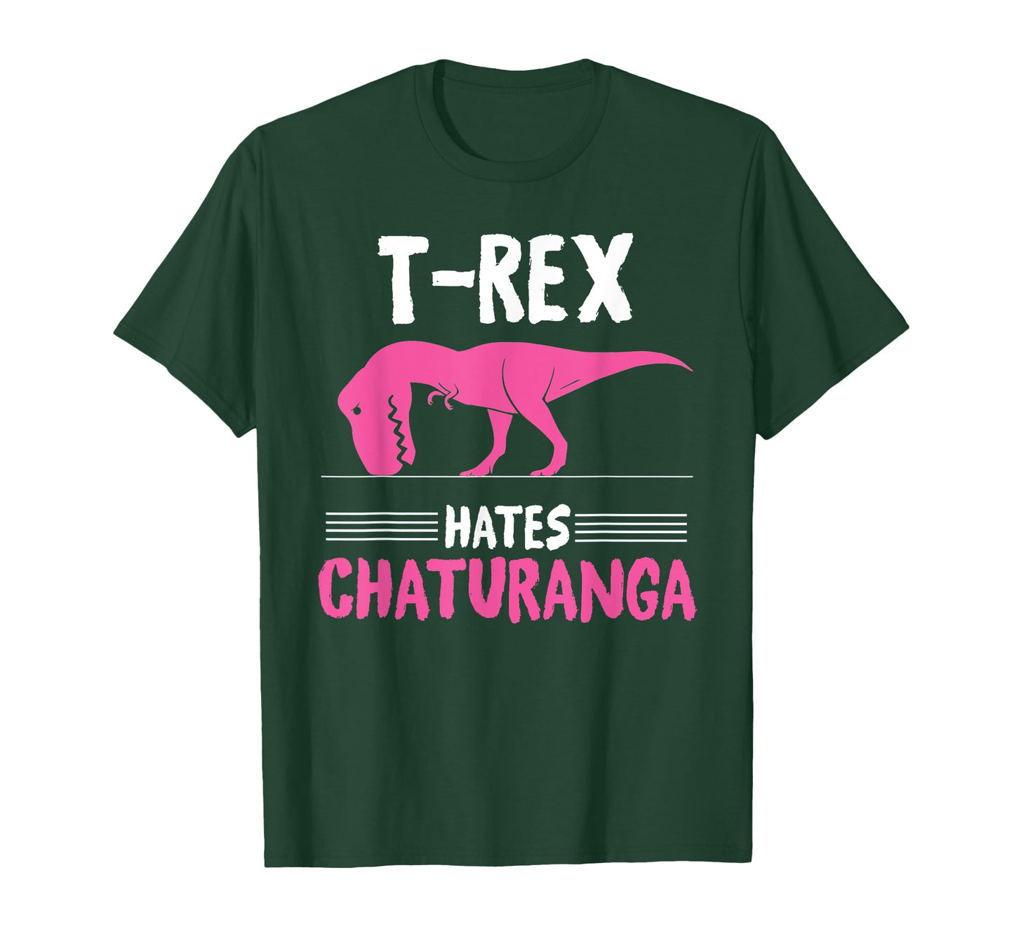 T-Rex Hates Chaturanga - Yoga Graphic T-Shirt