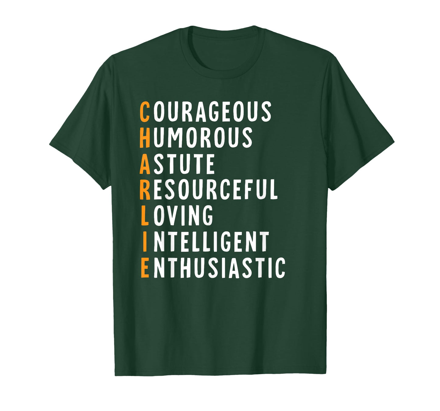 Charlie Name Definition Meaning Funny Birthday T-Shirt