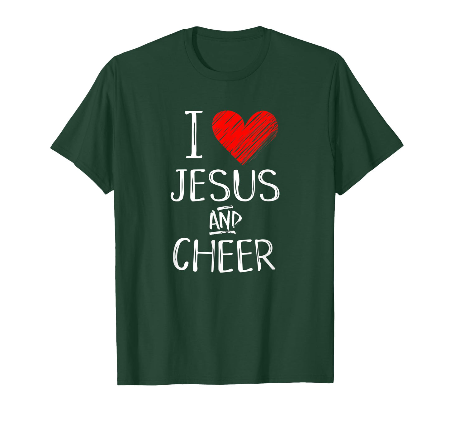 I Love Jesus And Cheer Christian Cheerleading Sport Shirt