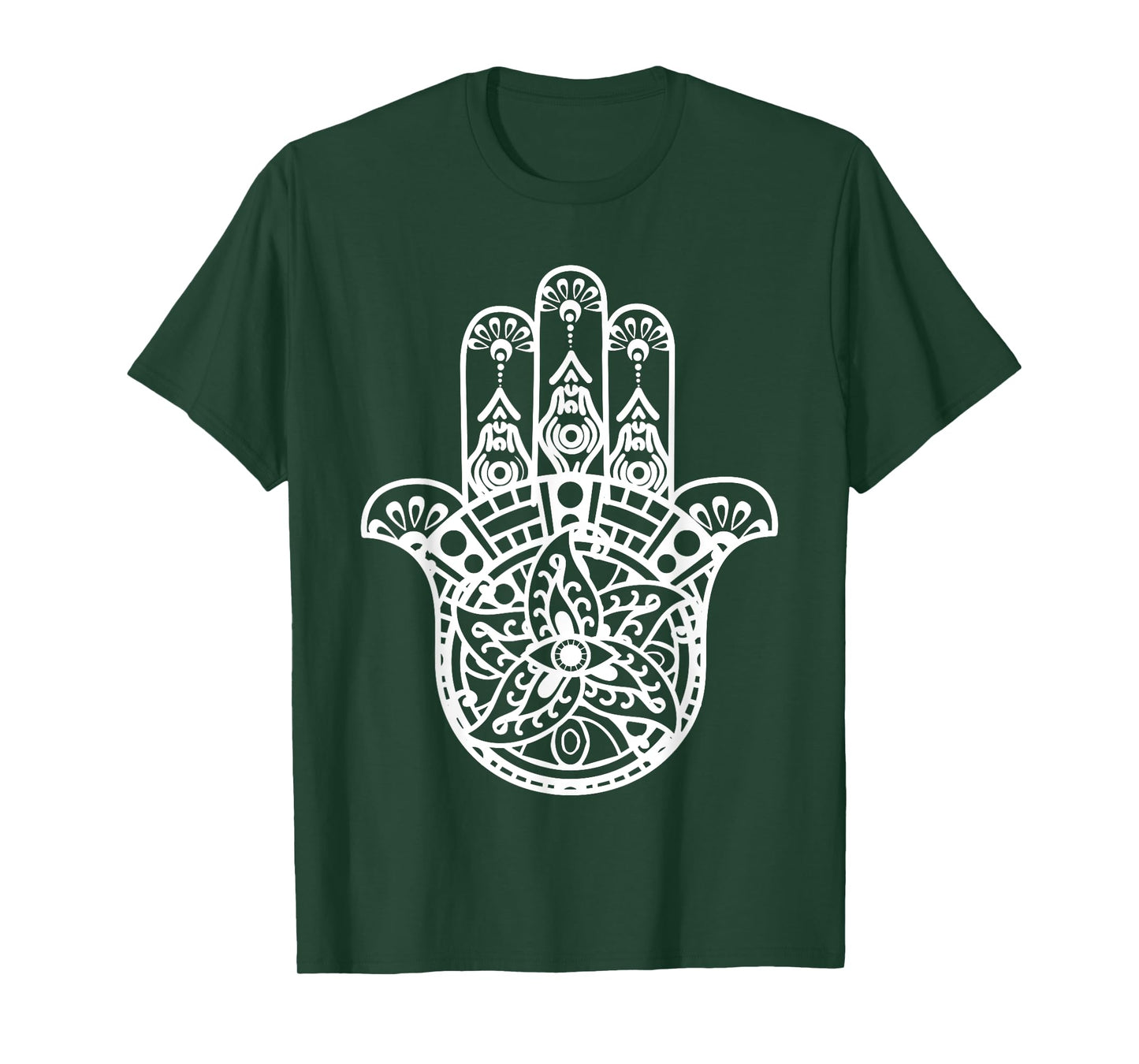 Spiritual Hamsa Hand Fatima Palm Good Luck Eye Khamsa Gifts T-Shirt