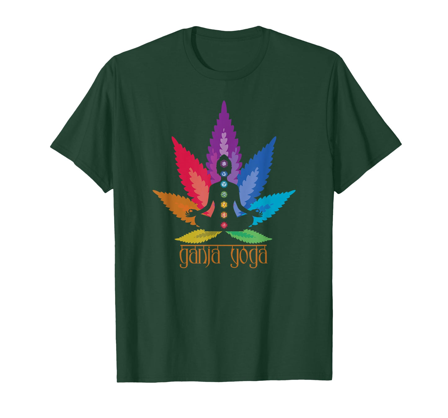 Seven Chakras Ganja Yoga T-Shirt