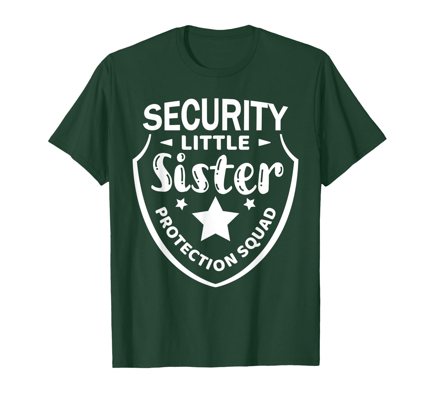 Funny Brother Security Little Sister Protection Squad Boys T-Shirt