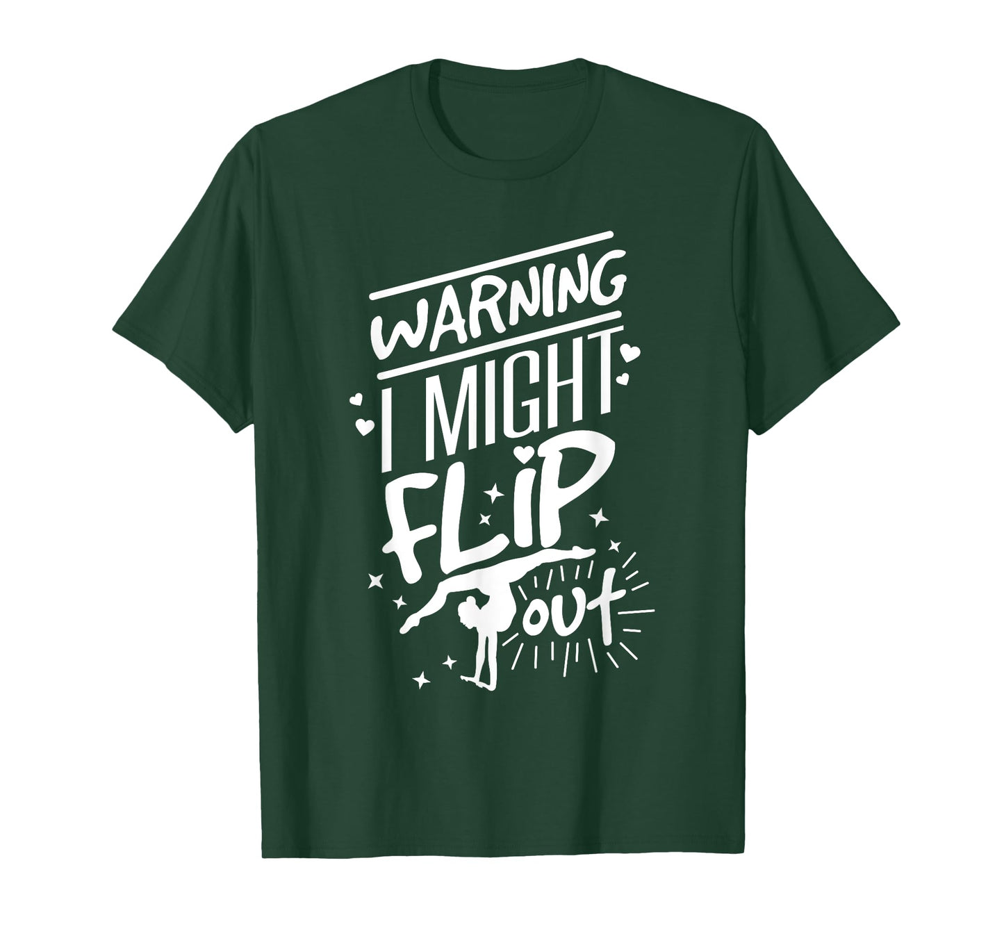 I Might Flip Out Funny Gymnastics Cheerleading Gymnast Girls T-Shirt