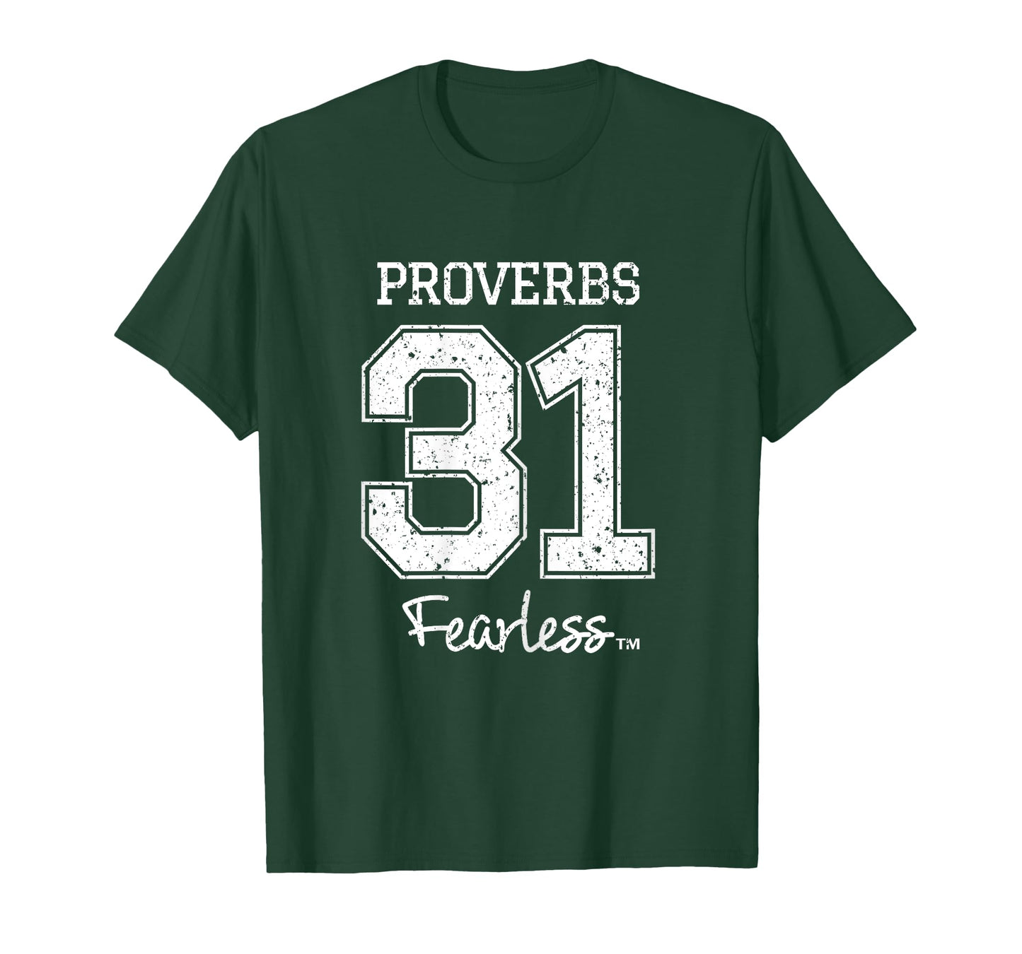 Women's Proverbs 31 Fearless - Jesus Surfed Christian TShirt T-Shirt