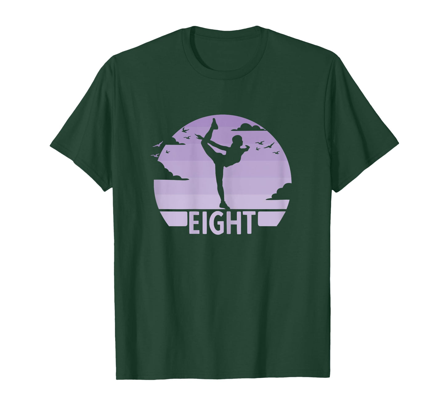 8th Birthday Gymnast Dancer 8 Years Girl Gymnastics T-Shirt