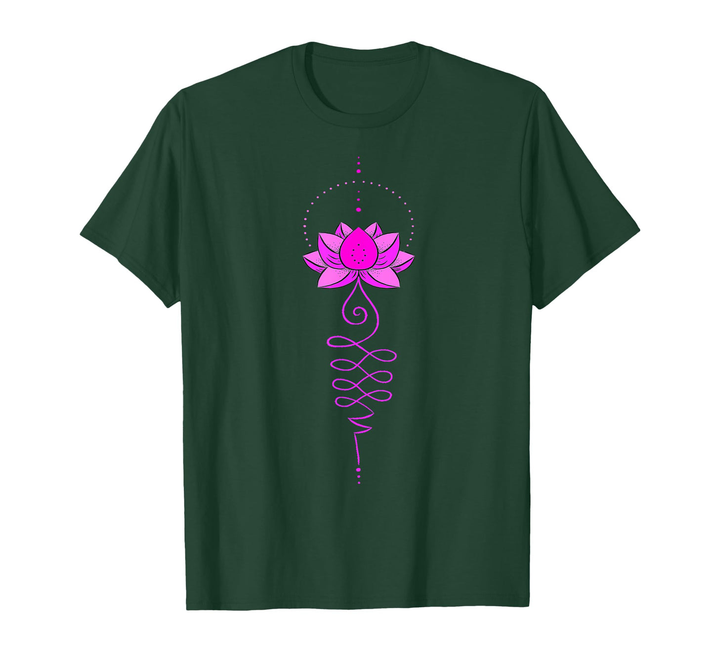 Unalome Tattoo Lotus Flower Tree Meditation Boho Zen Yoga T-Shirt