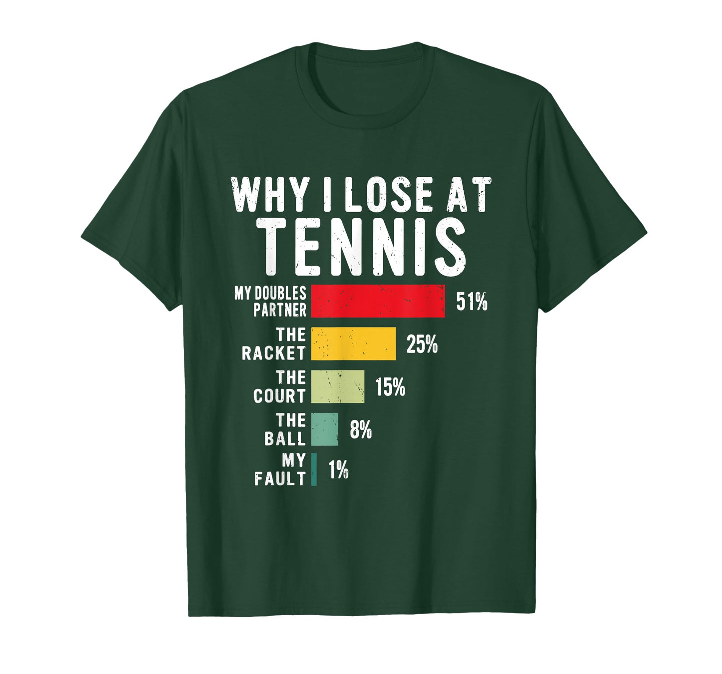 Why I Lose At Tennis Humor Tennis Player Lover Quote T-Shirt