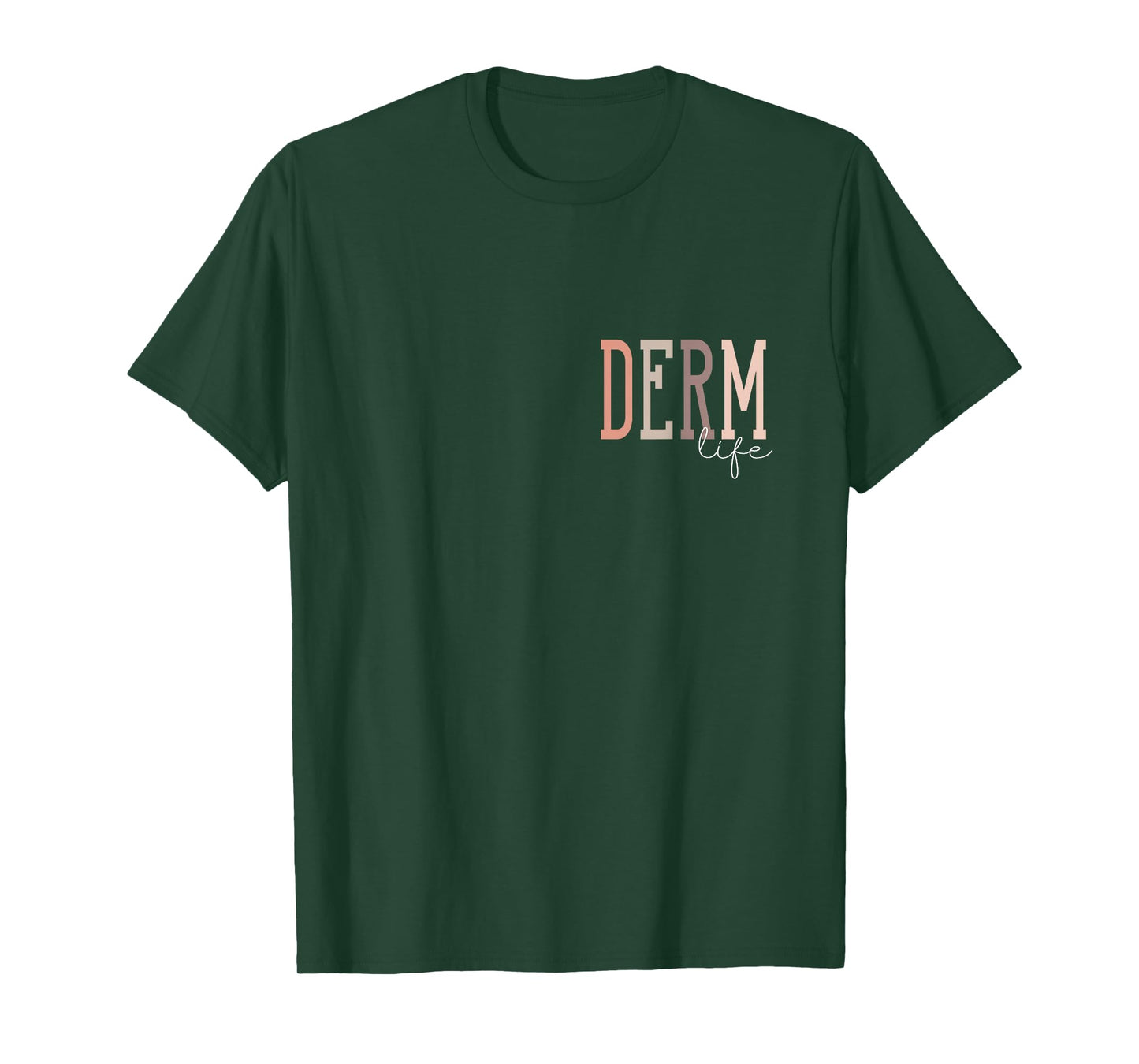 Derm Life Dermatologist & Dermatology Nurse Unisex-Adults T-Shirt, Black, Small, Short Sleeve