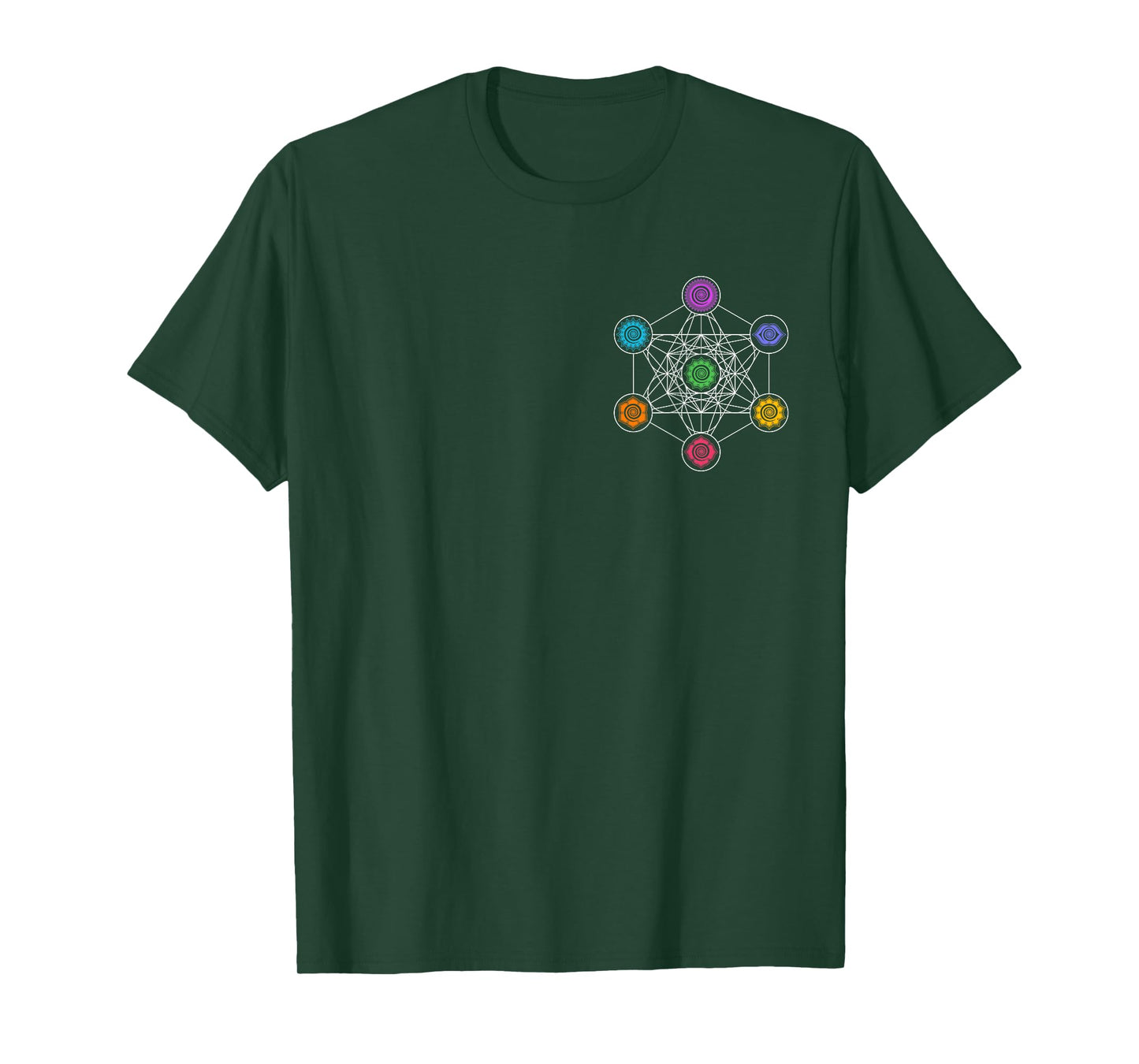 Metatronscube, sacred geometry, chakra, yoga, symbol, 4D T-Shirt