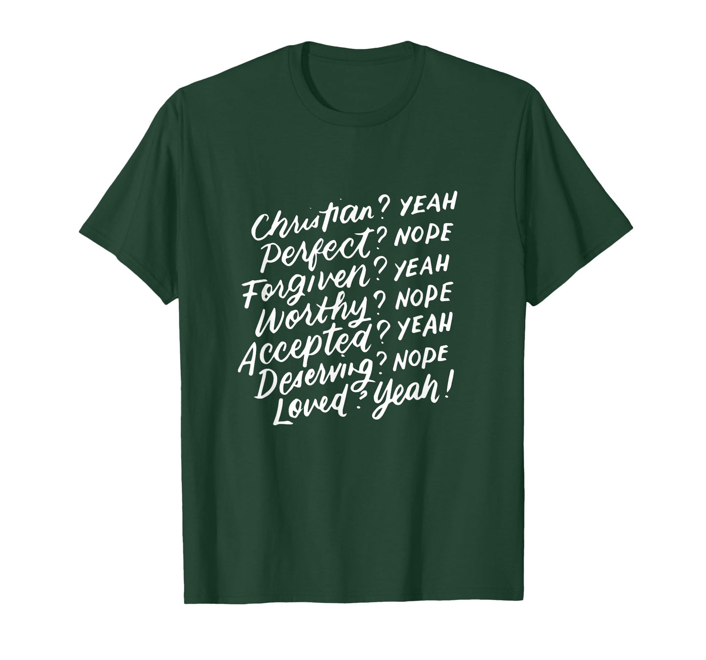 Christian Yeah Perfect Nope, Feminist, Inspirational Gifts T-Shirt