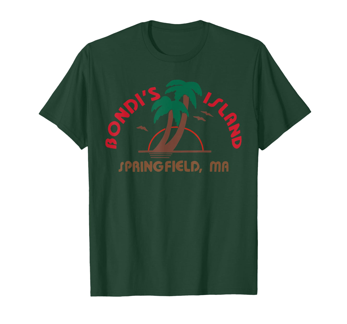 Bondi's Islands Vacation Retro Sunset Palm Trees Vacation T-Shirt
