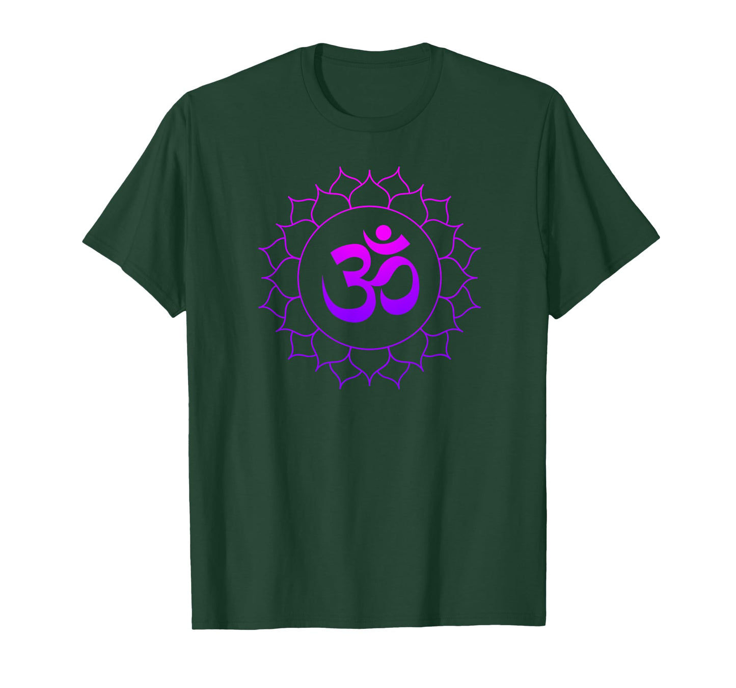 Graphic Om Lotus T-Shirt Gift Ohm Yoga Spiritual Tee T-Shirt