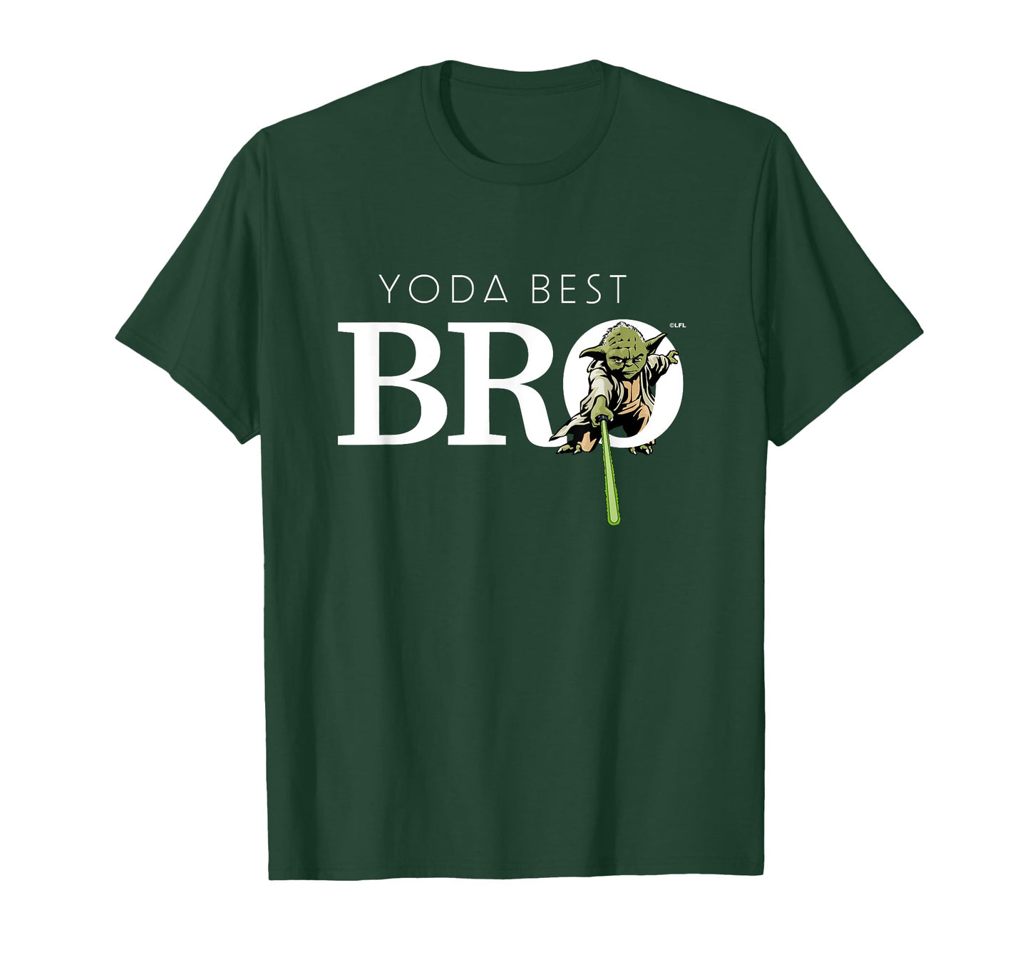 Star Wars Yoda Best Bro Lightsaber Gift for Brother T-Shirt