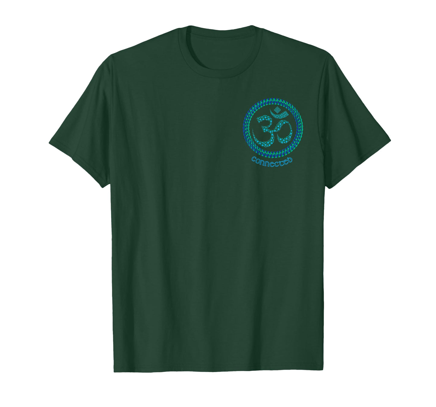 The Ohm, Om or Aum symbol. More artwork on back T-Shirt