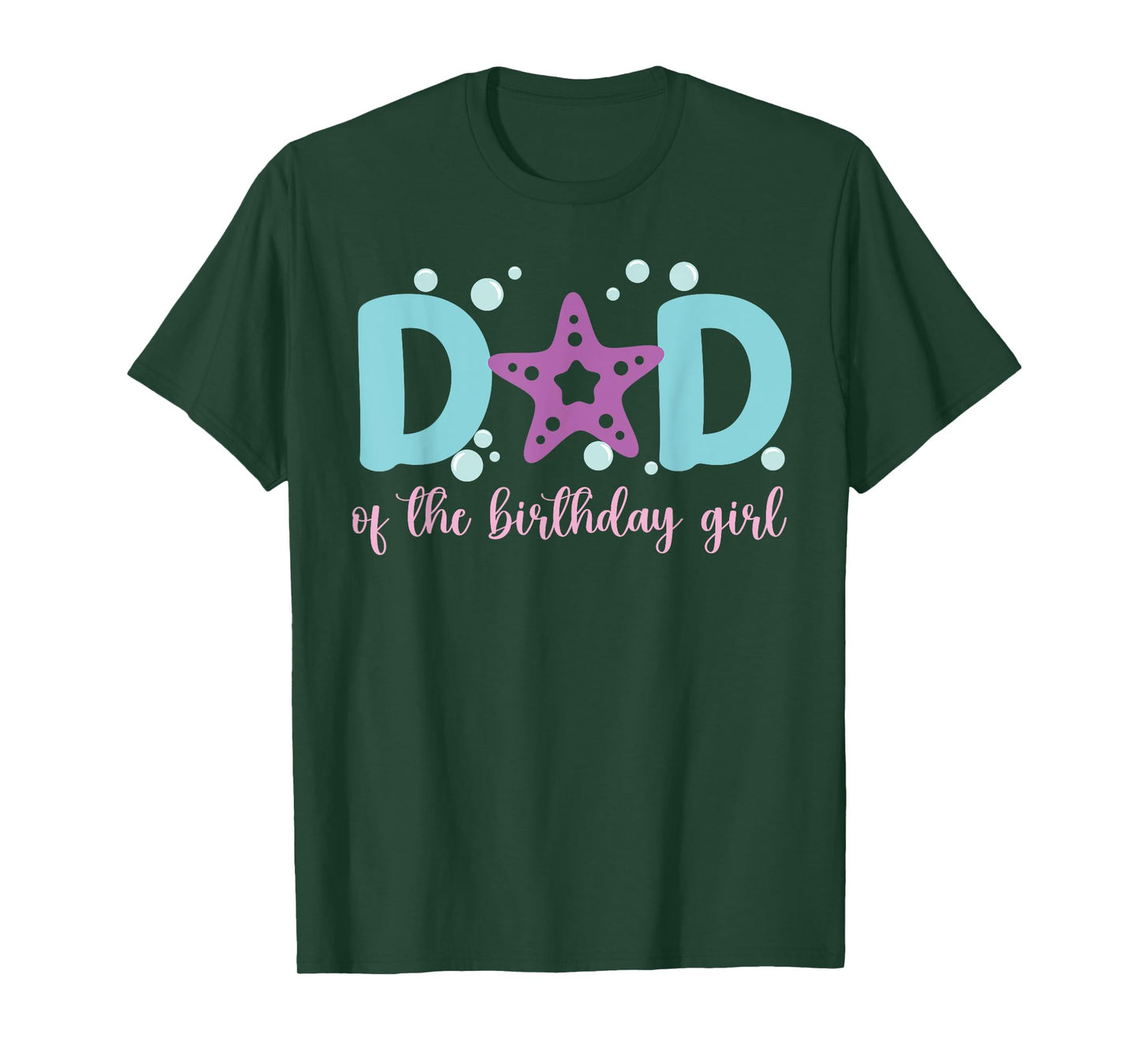 Dad of The Birthday Girl One-der The Sea Dada Under Sea T-Shirt