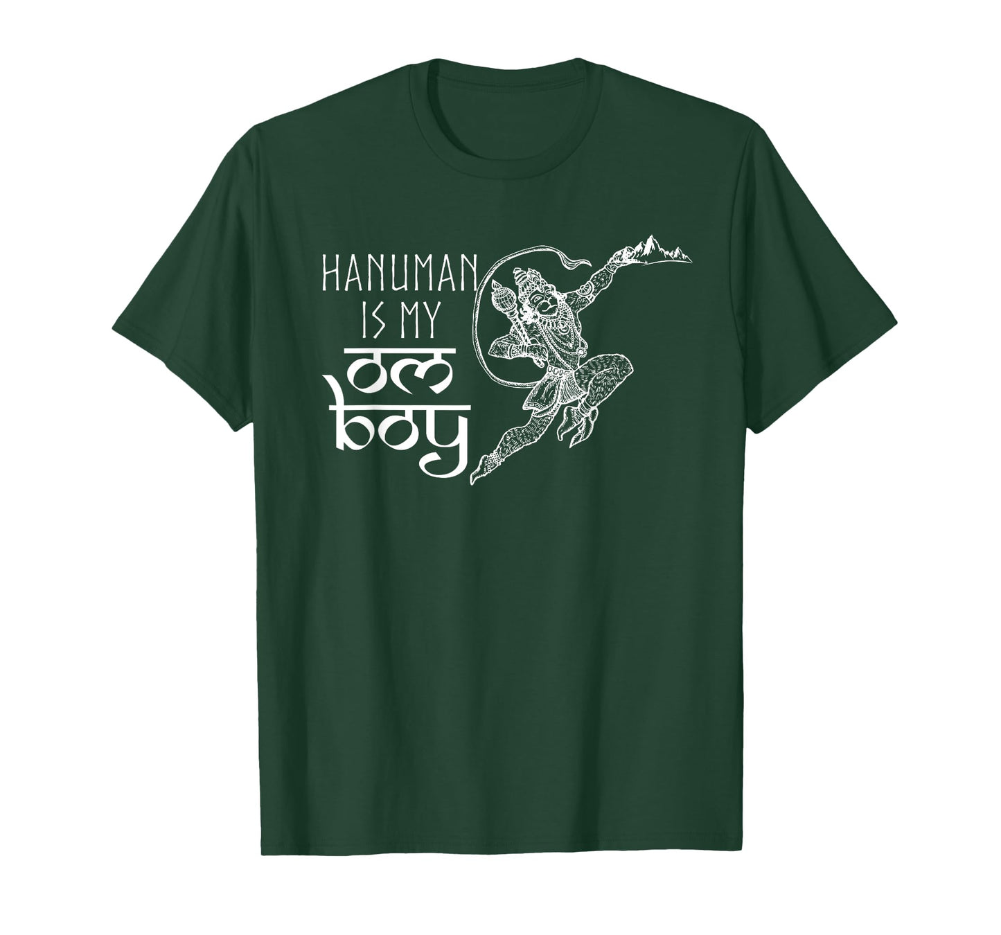 Funny Hanuman Is My Om Boy Hindu God Shirt T-Shirt