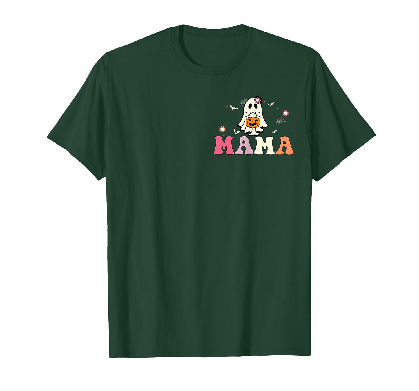 Mama Ghost Boo One Spooky Mama First Halloween Birthday Boy T-Shirt