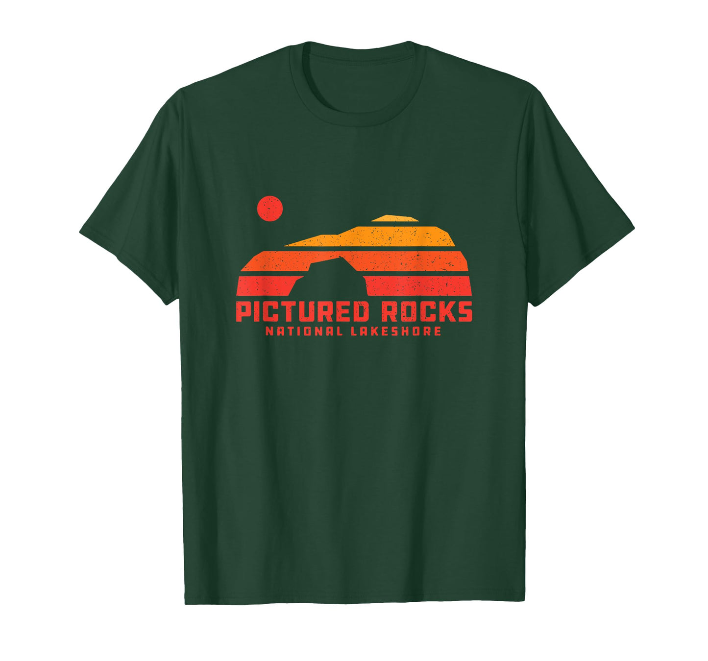 Lover’s Leap Sanstone Cliffs Pictured Rocks Michigan 70s 80s T-Shirt