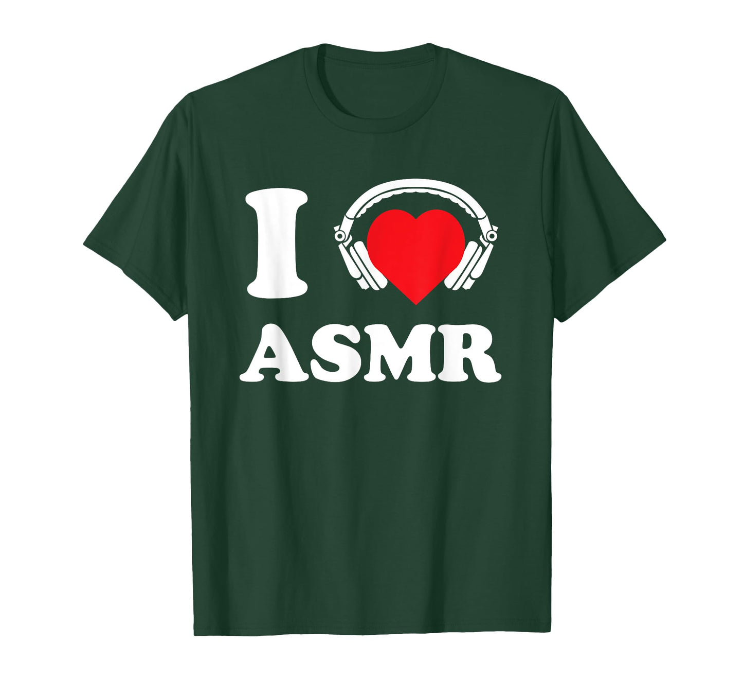 I Love ASMR Heart Headphones Funny Tingles Gift T-Shirt