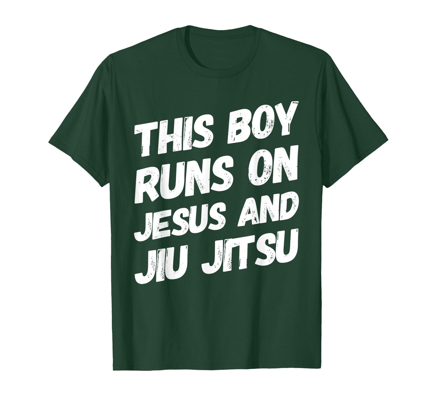 This Boy Runs On Jesus And Jiu Jitsu Christian Gift T-Shirt