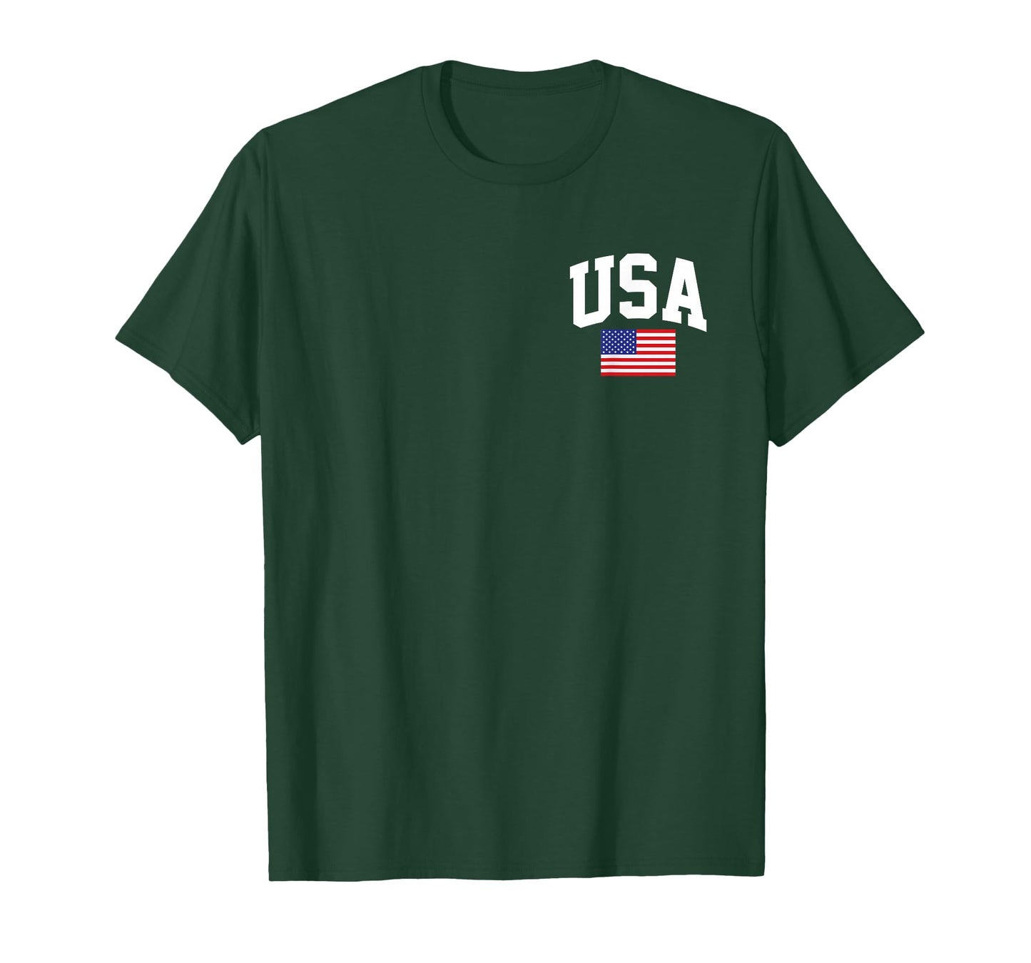 American Flag Stars Stripes 4th of July Patriotic USA Logo T-Shirt
