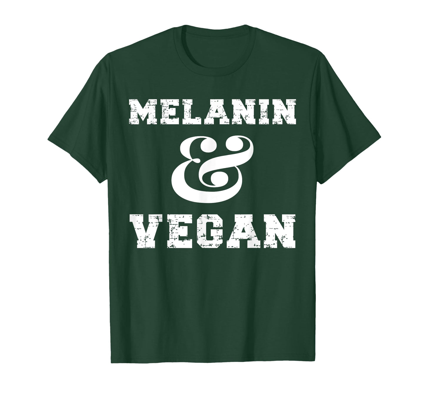 Melanin And Vegan Black African American Vegan Women T-Shirt