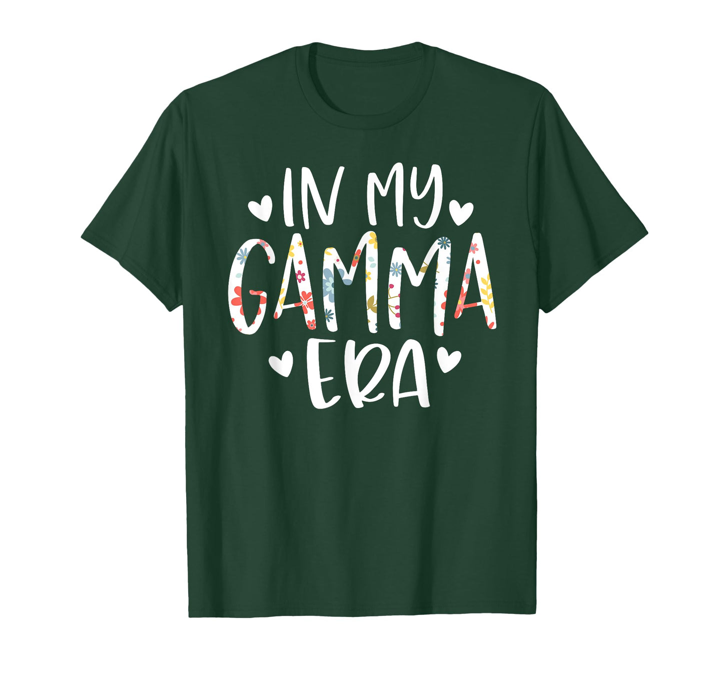 In My Gamma Era Flower Letter Floral Cute Gifts For Gamma T-Shirt